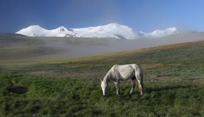 Река Укок в золотых горах Алтая